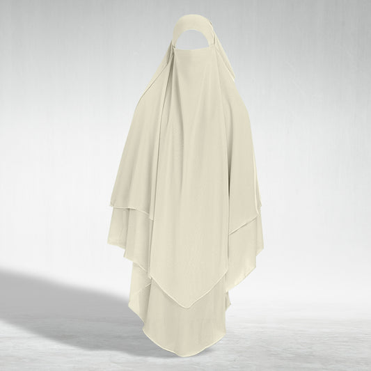 Long Khimar Hijab With Niqab - SKIN