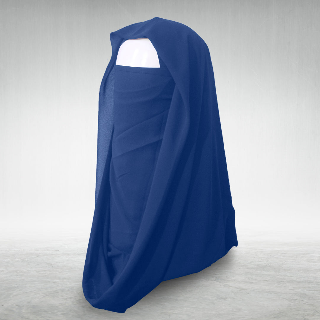 Instant Hijab With Niqab – NAVY BLUE